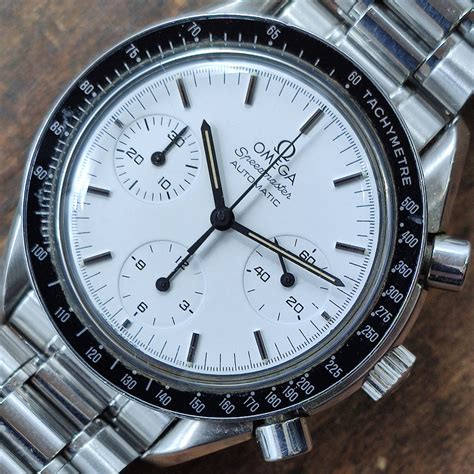 speedmaster omega white|omega speedmaster reduced white dial.